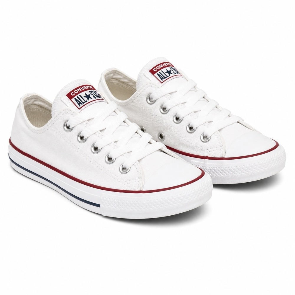 Converse Chuck Taylor All Star Low White Youth Sz 1 Kids Classic Canvas Sneakers